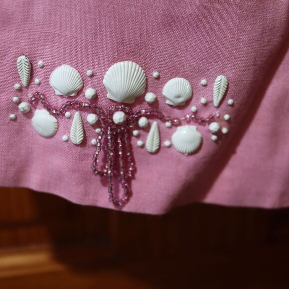 Ilsa Engel Vintage Pink Seashell 1950s Vintage Top 12 - Picture 11 of 16
